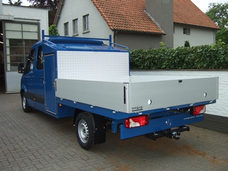 Open aluminium laadbak